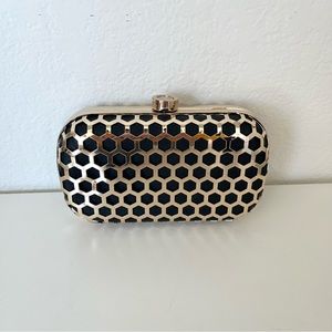Croton Metal Clutch Bag Purse